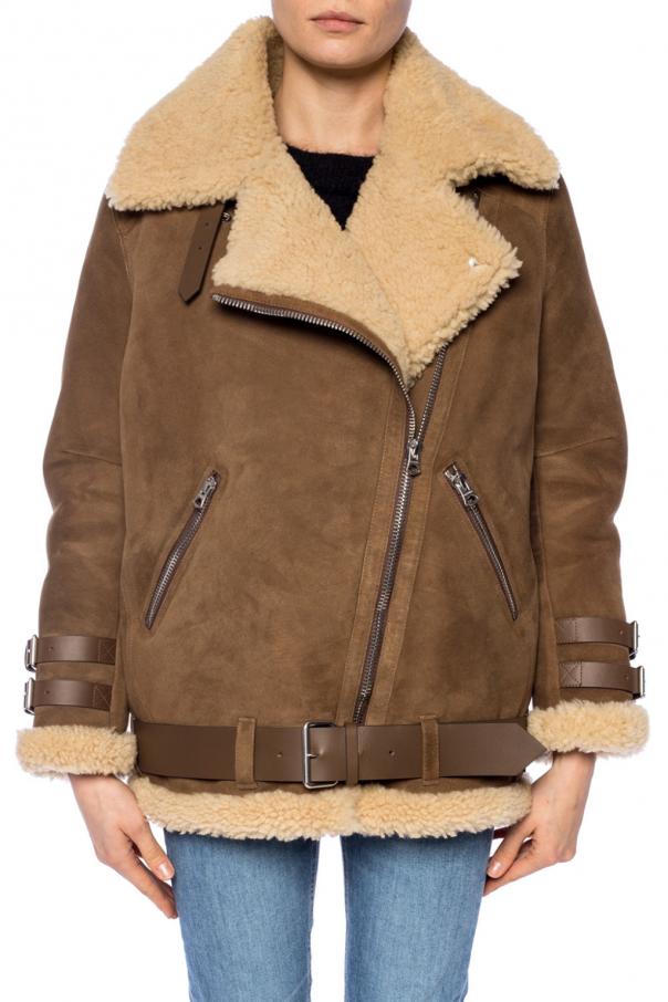 Brown Shearling suede jacket Acne Studios - Vitkac KR